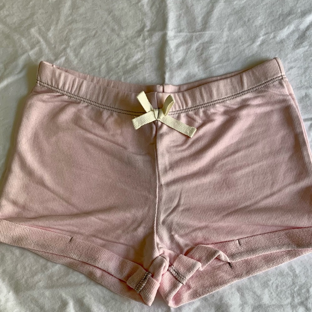 NWT Girls pink cotton shorts
